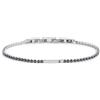 MARLU' Bracciale tennis 2mm - ARGENTO/ACCIAIO