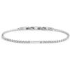 MARLU' Bracciale tennis 2mm - ARGENTO/ACCIAIO