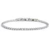 MARLU' Bracciale tennis 3mm - ARGENTO/ACCIAIO