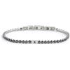 MARLU' Bracciale tennis 3mm - ARGENTO/ACCIAIO