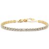 MARLU' Bracciale tennis 4mm con zircone centrale - DORATO