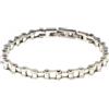 MEDUSA BRACCIALE UOMO BIKER IN ACCIAIO INOSSIDABILE - MODELLO CATENA BICI / MOTO - ARGENTO/ACCIAIO
