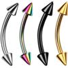 Piercing Banana Eye Brow a borchia (SILVER) -