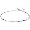 MARLU' Cavigliera catena con myuki - MULTICOLOR