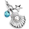 MARLU' Charm conchiglia con perla - ARGENTO/ACCIAIO