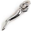 MARLU' Charm corno 13mm - ARGENTO/ACCIAIO