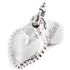 MARLU' Charm sacro cuore - ARGENTO/ACCIAIO