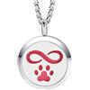 VELVET SCENT COLLANA AROMATHERAPY FOREVER IN MY HEART - ARGENTO/ACCIAIO