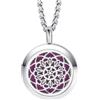 VELVET SCENT COLLANA AROMATHERAPY MANDALA FIOR DI LOTO - ARGENTO/ACCIAIO