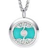 VELVET SCENT COLLANA AROMATHERAPY THE SPIRAL - ARGENTO/ACCIAIO