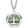 VELVET SCENT COLLANA AROMATHERAPY TREE OF LIFE - ARGENTO/ACCIAIO
