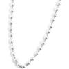 MARLU' Collana catena con perle 3,3mm - ARGENTO/ACCIAIO