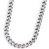 MARLU' Collana catena grumetta 6mm - ARGENTO/ACCIAIO