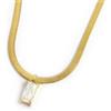 MARLU' Collana catena snake con zircone baguette - DORATO