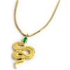 MARLU' Collana catena snake quadrata con serpente pendente - DORATO