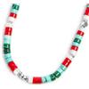 MARLU' Collana con pietre a rondelle - ARGENTO/ACCIAIO