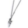 MARLU' Collana fulmine pendente - ARGENTO/ACCIAIO