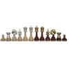 Italfama Re Persiano In Legno E Ottone Placcato Oro E Argento 9cm Italia