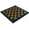 Italfama Scacchiera In Pelle Sintetica Nero E Oro 26x26cm Prodotta In Italia