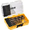 DEWALT DT70727-QZ Set Di Punte Da Trapano In Metallo 14 Pezzi HSS-G Nero e Dorato