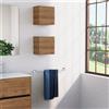 Inda Pensile bagno con anta DX 30x30 cm - Rovere castano