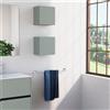 Inda Pensile bagno con anta SX 30x30 cm - Verde salvia opaco