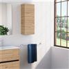 Inda Pensile bagno con anta SX e ripiano 30x80 cm - Rovere miele