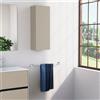 Inda Pensile bagno con anta SX e ripiano 30x80 cm - Terra di luna opaco