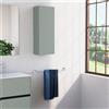Inda Pensile bagno con anta DX e ripiano 30x80 cm - Verde salvia opaco
