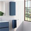 Inda Pensile bagno con anta DX e ripiano 30x80 cm - Blu denim opaco