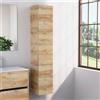 Inda Colonna bagno con anta SX e 4 ripiani 30x160 cm - Rovere naturale