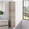 Inda Colonna bagno con anta DX e 4 ripiani 30x160 cm - Abete chiaro