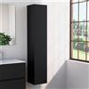 Inda Colonna bagno con anta SX e 4 ripiani 30x160 cm - Nero opaco