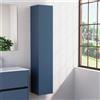 Inda Colonna bagno con anta SX e 4 ripiani 30x160 cm - Blu denim opaco