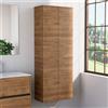Inda Colonna bagno con 2 ante e 4 ripiani 60x160 cm - Rovere castano