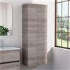 Inda Colonna bagno con 2 ante e 4 ripiani 60x160 cm - Olmo fumè
