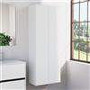 Inda Colonna bagno con 2 ante e 4 ripiani 60x160 cm - Bianco lucido