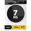 WHIRLPOOL WSB 725 D IT - Lavatrice Slim 7 kg con Carica Frontale, 16 Programmi, Centrifuga 1200 Giri, Regolazione Automatica Temperatura, Classe B - Elettrodomestici per la Casa, 59,5Lx85Hx43,5P