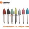 LODDEN Lucidatore dentale in silicone da 50 pezzi per metallo Amalgam per manipolo a bassa velocità RA pietra composita lucidatura dei denti frese diamantate dentali