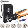 lion rage SN-68B Set di strumenti di crimpatura a 5 ganasce per terminali Dupont JST MOLEX Puntali pre/non isolati Connettori di testa Connettori coassiali solari