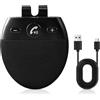 NONE Kit vivavoce per auto Kit vivavoce per auto Bluetooth supporto per 2 telefoni supporto per connessione Siri Assistant altoparlante vivavoce
