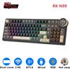 RK Tastiera Meccanica Multifunzione RK ROYAL KLUDGE N99 con Schermo, 98 Tasti PBT, RGB, Gasket, Tri-mode, Gaming, Hot Swappable