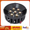 NONE Fornello da campeggio portatile in acciaio vecchio laminato, fornello a gas a 3 adattatori 72000BTU, design antivento per campeggio, escursionismo, picnic