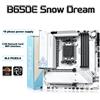 TFDP JGINYUE B650E Snow Dream Scheda Madre MATX AM5 WIFI6E per Gaming 4 *DDR5 CPU 9700X/9800X3D/7800X3D PCIe 5.0