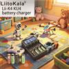 liitokala NUOVO Caricabatterie Liitokala Lii-K4 KU4 a 4 Slot per Batterie 3.7V/1.2V/3.2V/3.8V Nichel Idrogeno 18650 16340 18350 18500 21700 20700 26650