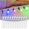 HVIERO 500/1000PCS 3 millimetri Diodo Rotondo Componente Elettronico Bianco Rosso Giallo Blu Verde Luminoso Assortimento di Emettitori di Luce Kit Lampadine Lampada A Led
