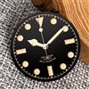 tandorio Orologio vintage nero quadrante quadrante 29mm per NH35A ETA2824 PT5000 Miyota 8215 821A movimento segni luminosi lancette set parti di orologi