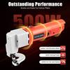 NONE Cesoie elettriche efficienti da 500 W Forbici elettriche per lamiera Snip 2000 giri/min con 2 spazzole di carbone di ricambio