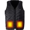 NONE Gilet Riscaldato Elettrico per Uomo e Donna, Gilet Riscaldato Elettrico Regolabile e Lavabile 2025 con Cavo USB, Gilet Termico con 3 Livelli di Temperatura per Escursionismo, Caccia, Ciclismo
