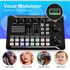 Bymaocar Scheda effetti sonori F998, scheda mixer audio, scheda audio compatibile Bluetooth con più effetti sonori e luce LED